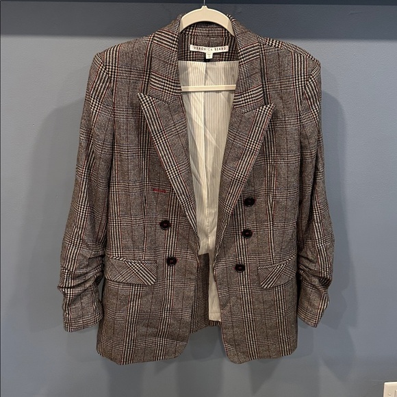 VERONICA BEARD Beacon Glen plaid tweed Dickey Jacket Womens Blazer
